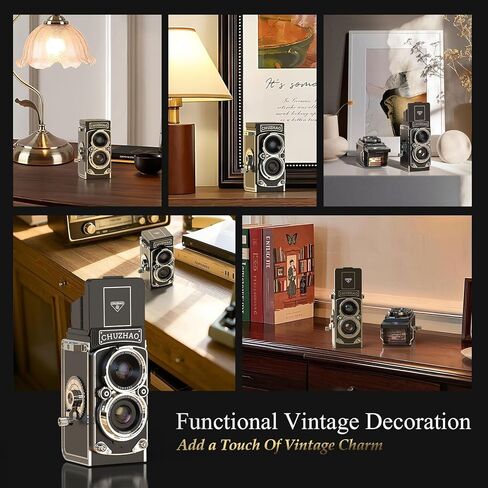 الكاميرا الرقمية القديمة ، الكاميرا الرجعية 12MP صور 1080p FHD فيديو التركيز التلقائي ، Mini Vintage Camera مع نمط الرجعية المحمولة بطاقات 16 جيجابايت للمراهقين والبنات والفتيان والمبتدئين in Kuwait