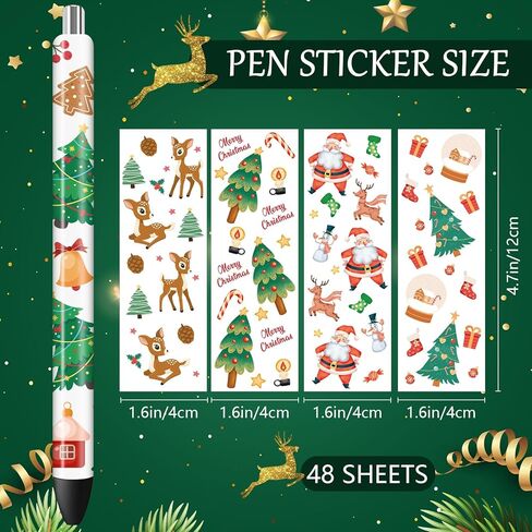 Bow UVDTF Pen Wraps - 40 Sheets Cute Cat UV DTF Decals, Coquete Daisy Cherries Rub on Transfer Stickers for Girls Women, Waterproof DIY Blank Pens Crafts in Kuwait