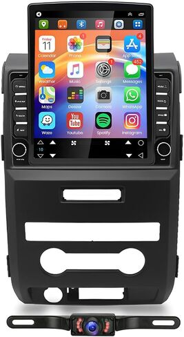 Double Din Car Stereo for 2009-2014 for Ford for F150 9.7 Inch HD Touch Screen Android 13 Car Audio Multimedia Receiver with CarPlay Android Auto GPS Radio Navigation Bluetooth Camera - 2+32G in Saudi Arabia