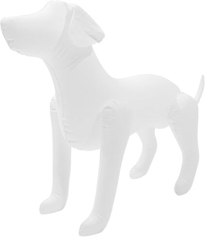 Mobestech Pet Clothing Model Dog Models Dog Mannequin Dog Clothes Display Stand Inflatable Dog Model Dog Clothing Rack Counter Display Stand for Dog Clothing Animal PVC Decorations White in Kuwait