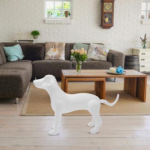Mobestech Pet Clothing Model Dog Models Dog Mannequin Dog Clothes Display Stand Inflatable Dog Model Dog Clothing Rack Counter Display Stand for Dog Clothing Animal PVC Decorations White in Kuwait