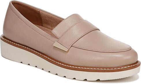 Naturalizer Womens Adiline Loafer Silver Metallic Leather 10.5 M in Saudi Arabia