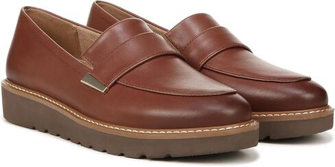 Naturalizer Womens Adiline Loafer Silver Metallic Leather 10.5 M in Saudi Arabia