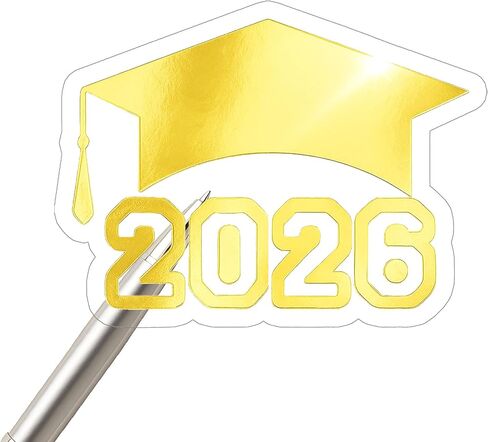120 Pcs 2025 Graduation Cap Adhesive Stickers,Class of 2025 Graduation Labels,Adhesive Stickers for High School and College Grads Graduation Party Decorations in Saudi Arabia