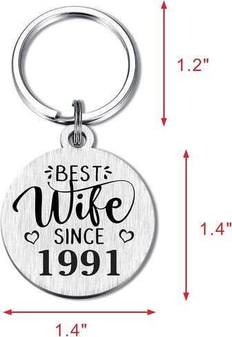 TANWIH 35th Wedding Anniversary Keychain Gifts, 35 Year Anniversary Decoration in Kuwait