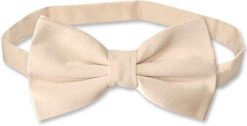 ربطة عنق للرجال من Vesuvio Napoli BOWTIE لون خوخي سادة لبدلة السهرة أو البدلة, دراقي, One Size in Kuwait