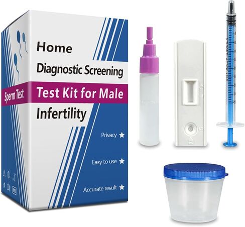طقم اختبار المنزل للخصوبة للرجال بالإضافة إلى نظام اختبار الخصوبة الذكور- يظهر العد العادي أو المنخفض للحيوانات المنوية- من السهل قراءة النتائج ، الدقيقة والخاصة in Kuwait