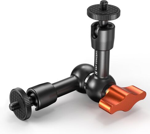 K&F Concept 11" Magic Arm with Super Clamp, Magic Arm Clamp Kit with 1/4" & 3/8" Thread Screw, Articulating Friction Arm with Cold Shoe Clamp Mount for Monitor, LED Light, Webcam, Action Camera in Saudi Arabia