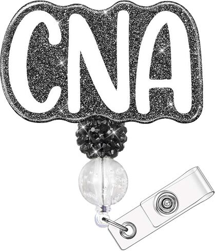 CNA Nurse Badge Reel Retractable Nursing Badge Holder Nursing ID Clip for CNA Nurses Students (Pink CNA) in Kuwait