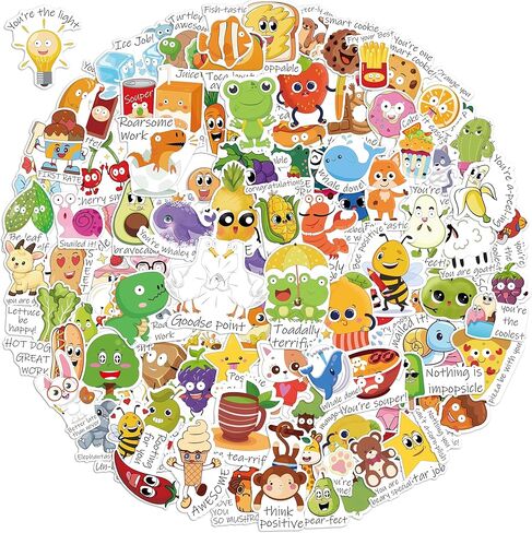 LINAYE 300 قطعة من ملصقات الهالوين غير المتكررة المقاومة للماء، مجموعة ملصقات الهالوين اللطيفة من الفينيل اللاصق للأطفال، هدايا هدايا حفلات الهالوين، ملصقات الهالوين السائبة للأولاد والبنات in Kuwait