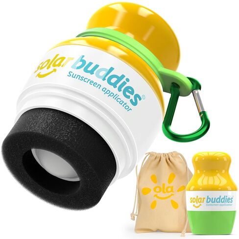 Blue Bag Bundle Set For Solar Buddies Refillable Roll On Sunscreen Suncream Applicator Bag Bundle With Applicator Carabina Clip For Families, Kids, Adults, Travel Set in Kuwait