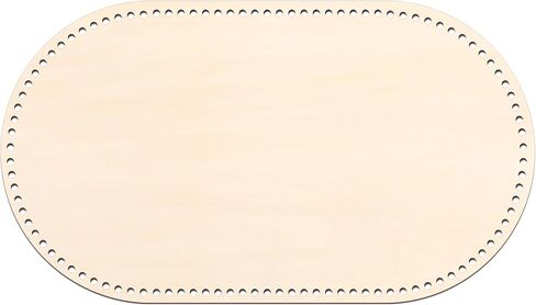 Vercraft 1 Pc Moses Basket Wood Bottom 27.56 x 15.75 inches/ 70 x 40 cm Oval Natural Wood Base Shaper for DIY Crochet or Knitting Weaving Crafts Home Decoration (Base Only) Hole: 1cm in Saudi Arabia