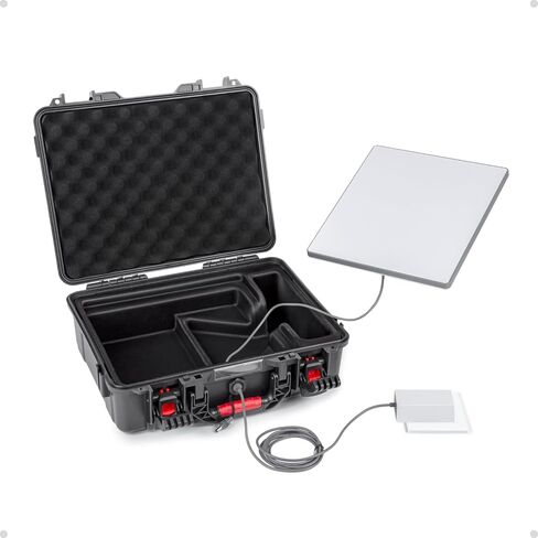 IP67 Waterproof Storage Case for Starlink Mini, Built with Waterproof Seal and Safe Latch System, Protective Hard Case with Foam Padding Keep Dish Safe, Portable for Travel and Outdoor Use in Saudi Arabia