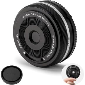VILTROX 28mm F4.5 Pancake Lens for Sony E, Wide Angle Autofocus Full Frame Ultra-Thin Lens for Sony E-Mount Cameras A7C A7II A7SIII A7III A7RIII A7IV A7RIV A9 A1 FX3 A7RV ZVE1 A7CR A7CII A93 in Kuwait