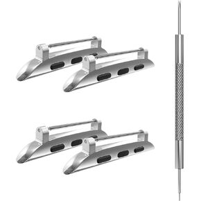 موصلات حزام الساعة الزنبركية لمحول سوار ساعة Apple، ملحق رابط بديل لـ iWatch Ultra (49 مم) السلسلة 9 8 7 (45 مم 41 مم) 6 5 4 SE (44 مم 40 مم) 3 2 1 (42 مم 38 مم) حزام 2 حزمة in Kuwait