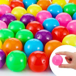 Sosation 150 Pcs 1.77 Inch Gumball Vending Machine Capsules Empty Round Capsules Plastic Containers Toy Supplies for Prizes Party Favors in Saudi Arabia