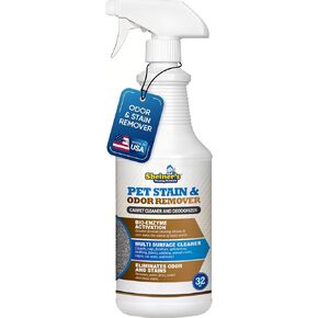 Pet Stain Remover and Pet Odor Eliminator for Home, Carpet Cleaner Solution, Advanced Bio-Enzyme Cleaner, Non Toxic & Child Safe, 32oz - Sheiner’s in Kuwait