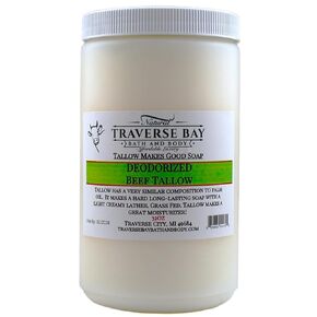 BEEF TALLOW DEODORIZED Non Hydrogenated Soap making supplies. 32 FL Oz DIY projects. in Kuwait