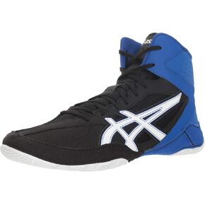 حذاء المصارعة Cael V8.0 للرجال من ASICS، مقاس 6، أسود/أبيض in Kuwait