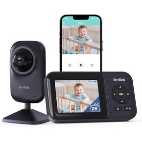 Video Baby Monitor with Night Vision, 2.8" LCD Screen Baby Camera VOX Mode Alarm and 1200ft Long Range,Lullaby, Cry Analysis in Kuwait