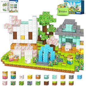 الكتل المغناطيسية 100pcs 1 بوصة مكعبات مبنية مغناطيسية أطفال مغنطيت ألعاب الكهف الكريستال المنجم مستوحى من لعبة Magworld Add-On Building Toys Sensory Toys Fin in Kuwait