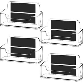 Acrylic Business Card Holder Magnetic Business Card Display Desk Clear Card Holder for Office Business Desk Home Office (8 Pcs) in Kuwait