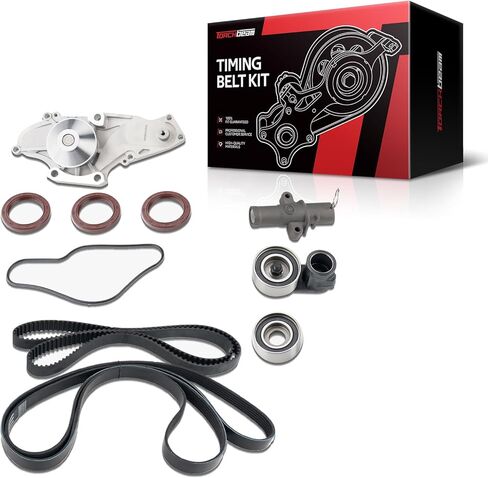 Torchbeam TCKWP257A Timing Belt Kit for Sienn-a 2004-2006,Highlander 2001-2007,RX330 2004-2006,ES330 2004-2006,Solara 2004-2008,Camry 2002-2006,ES300 2002-2003 Engine Timing Belt Water Pump Gasket Kit in Kuwait