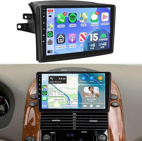 2+64G Android 13 CarPlay Car Stereo Radio for Toyota Sienna 2004-2010, 9'' HD Touch Screen Compatible with Android Auto, AHD Backup Camera, Mirror Link, GPS, WiFi, FM RDS in Saudi Arabia