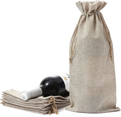 24 Burlap Bags with Drawstring Mixed Color Drawstring Gift Bag Jewelry Pouch Hessian Bags Burlap Sacks for Wedding Party Favors DIY Craft(5x7Inch) in Kuwait