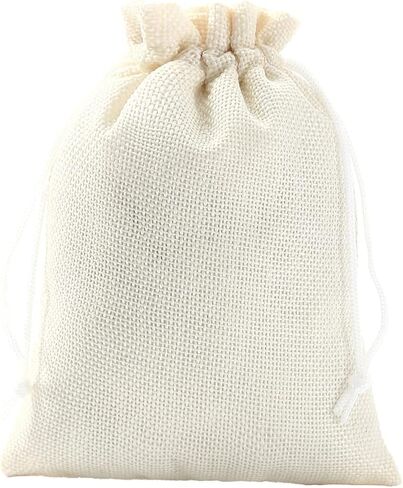 24 Burlap Bags with Drawstring Mixed Color Drawstring Gift Bag Jewelry Pouch Hessian Bags Burlap Sacks for Wedding Party Favors DIY Craft(5x7Inch) in Kuwait