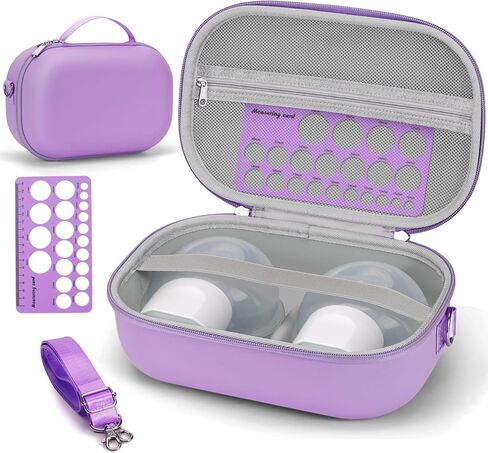 حقيبة مضخة الثدي القابلة للارتداء حقيبة حمل لـ Momcozy و Willow ، استخدمها مع مضخات الثدي التي يمكن ارتداؤها خالية من اليدين للأمن/Medela/Eufy/Bluefair ، حقيبة ضخ سفر مع مسطرة الحلمة وصينية قابلة للإزالة (عقد 2) in Kuwait