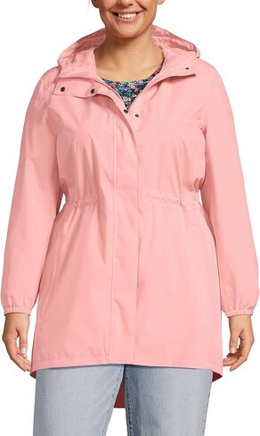 Lands' End Womens Packable Waterproof Raincoat Deep Sea Navy Regular Small in Kuwait