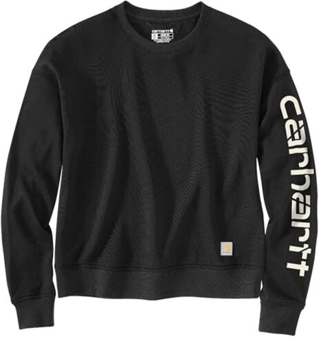 سويت شيرت نسائي من Carhartt من سلسلة Tencel Fiber بأكمام فضفاضة ورسوم جرافيك in Saudi Arabia