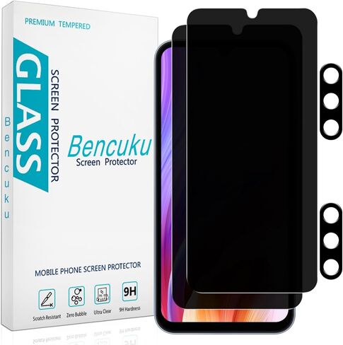 [2+2 Pack] Screen Protector for Samsung Galaxy S24 FE Tempered Glass with Camera Lens Protector, Anti Scratch, Bubble Free in Saudi Arabia