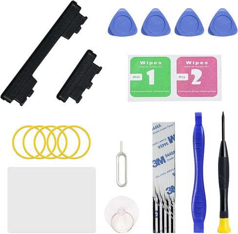 Power On Off Volume Button Key Replacement for Galaxy S21 Ultra Repair Part, with Toolkit (Black) in Saudi Arabia