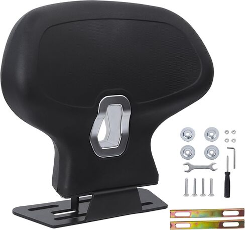 Minho Motorcycle Rear Backrest in Soft PU Leather Material Compatible with Chinese GY6 Scooter Moped Jonway Tank Sunl,C Type in Saudi Arabia