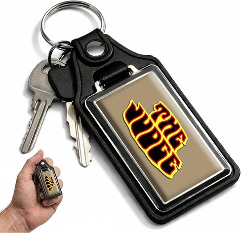 Brotherhood 1969 Compatible with Pontiac GTO The Judge Design Faux Leather Key Ring in Kuwait