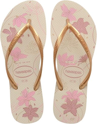 Havaianas Women's Slim Organic Flip Flops - Spring and Summer Pool Sandals for Women - PINK/ROSE, 9/10W in Saudi Arabia