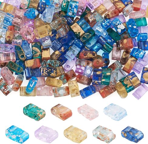 360pcs 2-Hole Tila Beads 12 Colors Japanese Square Seed Beads 5.2x5.2mm Acrylic Small Flat Spacer for Jewelry Bracelet Earring Making in Kuwait