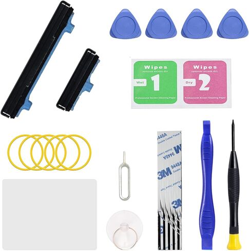 Power On Off Volume Button Key Replacement for Galaxy Note 20 Ultra Repair Part, with Toolkit (Black) in Saudi Arabia