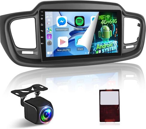 NHOPEEW [2+64G] Android Stereo for KIA Sorento 2015-2020 with Wireless Carplay and Android Auto, 10.1 inch Touchscreen Aftermarket Radio with DSP, WiFi, GPS, Mirror Link, SWC + Backup Camera + Canbus in Saudi Arabia