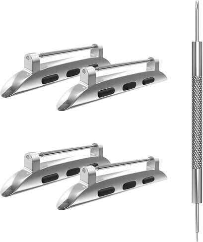 Spring Bar Watchband Connectors for Apple Watch Band Adapter, Replacement Link Attachment for iWatch Ultra(49mm) Series 9 8 7(45mm 41mm) 6 5 4 SE(44mm 40mm) 3 2 1(42mm 38mm) Strap 2pack in Saudi Arabia