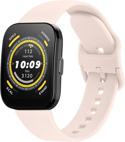 AK for Amazfit Bip 5 Band, Amazfit GTR 4 Bands/ GTR 3 Pro / GTR 3 / GTR 2e / GTR 2 / GTR 47mm Smart Watch, 22mm Soft Silicone Sport Band Adjustable Replacement Strap Compatible with Amazfit Bip 5 Band / Amazfit GTR 4 Bands Women Men in Kuwait