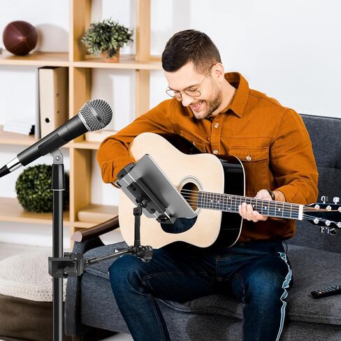 حامل الكمبيوتر اللوحي لـ MIC Stand ، JCWINY قابل للتعديل جبل الحامل iPad MIC حامل ، حامل أقراص مع حوامل المشبك لخزانة مكتب القطب ، متوافقة مع 4.7 إلى 12.9 "iPad ، iPhone ، Android هواتف ذكية in Kuwait