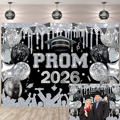 Red and Silver 2025 Graduation Backdrop 2025 Prom Night Photography Background Congrats Grad Party Banner for Class of 2025 Congratulate Graduation Party Decor Supplies (Red, 82x59 inch (7x5FT)) in Kuwait