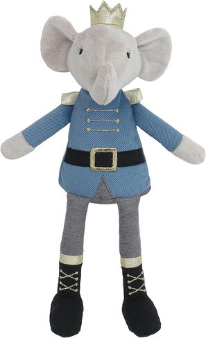 MON AMI Prince Earl The Elephant Plush Stuffed Doll – 12", Cute Elephant in Blue Suit, Use as Toy or Nursery Room Décor, for Kids of All Ages in Kuwait