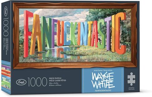 Fred Shitshow الأصلي بواسطة Wayne White ، لغز 500 قطعة ، متعدد الألوان (5280376) in Kuwait