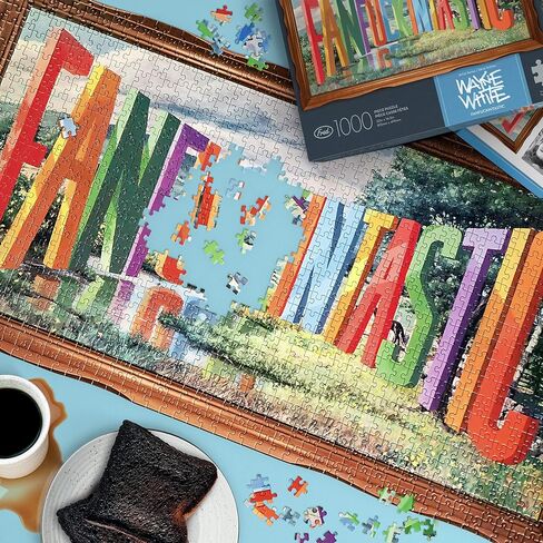 Fred Shitshow الأصلي بواسطة Wayne White ، لغز 500 قطعة ، متعدد الألوان (5280376) in Kuwait