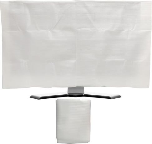 2 Pack Foam Flat Screen TV Cover, Fits Up to 80"L x 48"W, Waterproof, Poly Foam, White in Kuwait