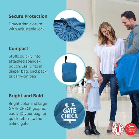 J.L. Childress Gate Check Bag for Car Seats - Travel Bag for Airplane - Fits All Baby Car Seats, Infant Carriers & Child Booster Seats in Saudi Arabia